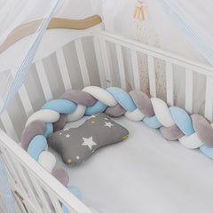 Baby støtfanger seng flettet knute pute pute støtfanger for spedbarn cuna bebe lit crib Protector sprinkelseng støtfanger romdekor