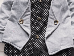 Nytt design for smågutter, uformelt dresssett, gutteklær, trykksett, babygutter, barneklær