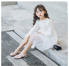 Skinnsko Myksåle Aisha Prinsessesko Barnesko Krystallsko Blinkende Babysko