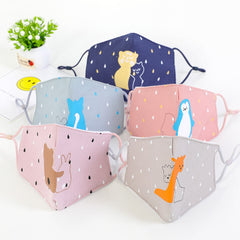 Barnekartong bomull ansiktsmaske voksenmaske