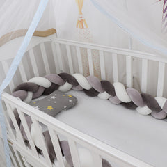 Baby støtfanger seng flettet knute pute pute støtfanger for spedbarn cuna bebe lit crib Protector sprinkelseng støtfanger romdekor