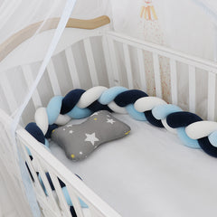 Baby støtfanger seng flettet knute pute pute støtfanger for spedbarn cuna bebe lit crib Protector sprinkelseng støtfanger romdekor