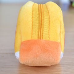 Barnas dag kreativ gave plysj ensfarget trekant frukt null lommebok myntveske nøkkelveske stropp