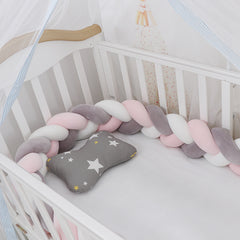 Baby støtfanger seng flettet knute pute pute støtfanger for spedbarn cuna bebe lit crib Protector sprinkelseng støtfanger romdekor