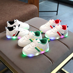 Kimmy hvite LED-sneakers