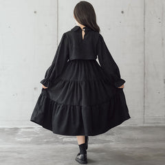 Corduroy bomull barneklær trendy vifte tykt varmt skjørt