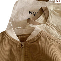 Barnas vårfrakk i japansk og koreansk kordfløyel