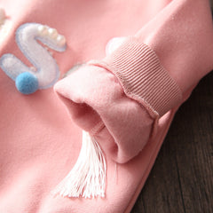 Perlehettegensere for barn, babyjenter, pluss velvet-vintergenser