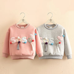 Perlehettegensere for barn, babyjenter, pluss velvet-vintergenser