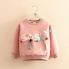 Perlehettegensere for barn, babyjenter, pluss velvet-vintergenser